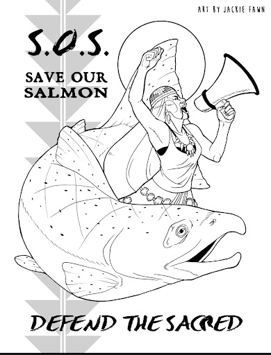 Artwork by Jackie Fawn © Save California Salmon