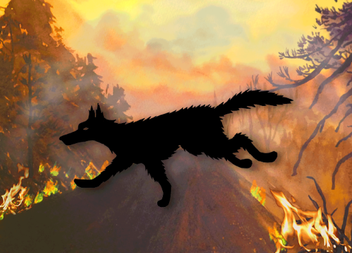 Screenshot from Coyote's Journey A Karuk Story of Theft and Return on the Klamath River as told by Lisa Morehead-Hillman and Leaf Hillman © Lisa Morehead-Hillman and Leaf Hillman