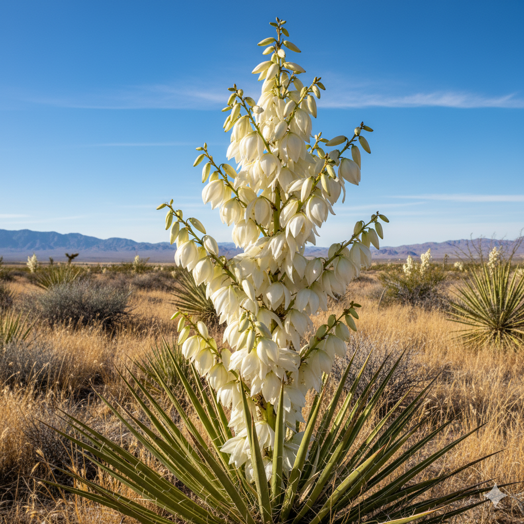 Flowering Yucca Plant