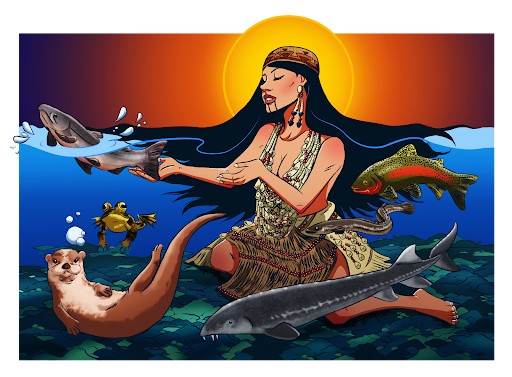Artwork by Jackie Fawn © Save California Salmon