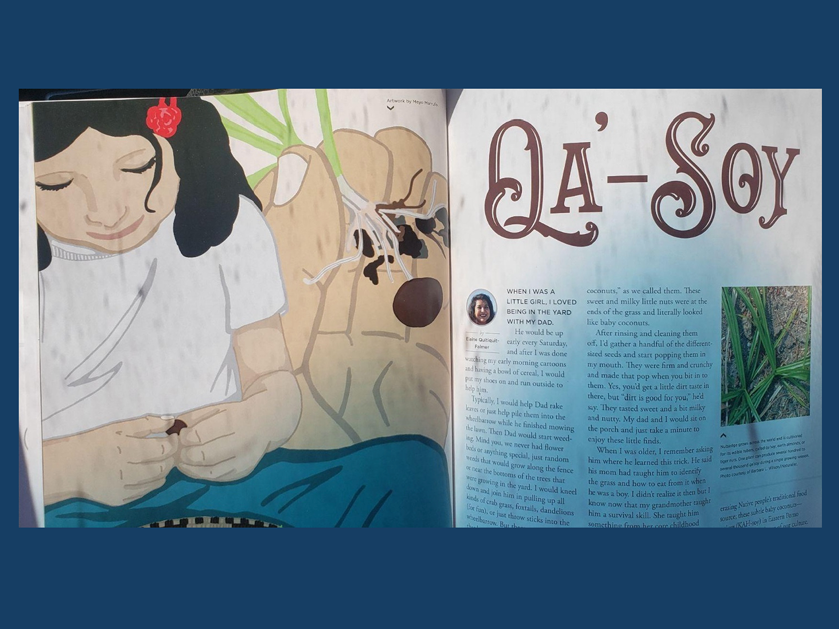“Qa’-Soy” Published in News from Native California © Elaine Palmer