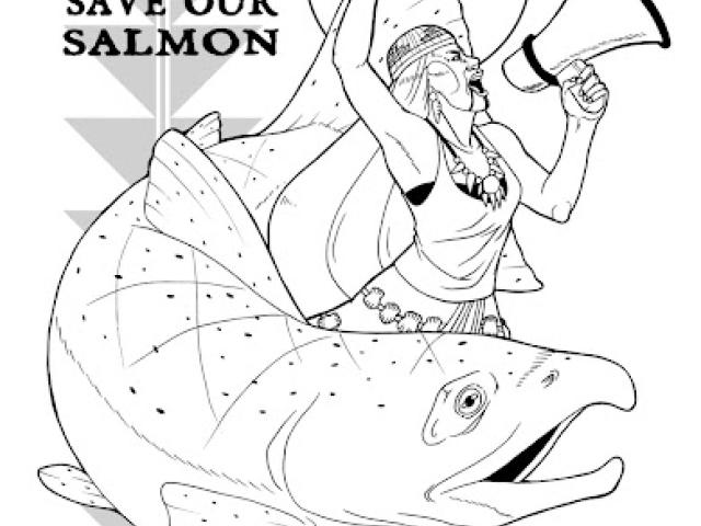 Artwork by Jackie Fawn © Save California Salmon