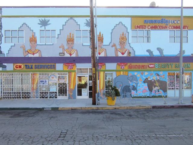 A mural in Cambodia Town