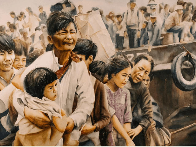 A detail of Tiffany Chung’s “The Vietnam Exodus History Learning Project: the exodus, the camps and the half-lived lives,” 2017, at the Smithsonian American Art Museum in Washington, D.C. CreditJustin T. Gellerson for The New York Times