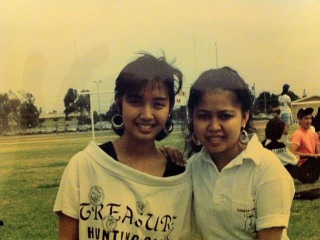 Janet Vanniroth with her close friend, Sarah Wu