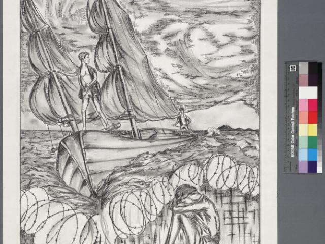 Painting sail boat