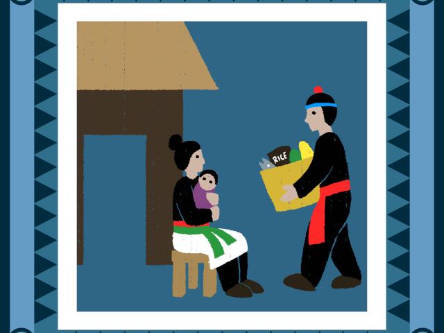 Image of Hmong refugee camps from The Hmong journey: Hmoob txoj kev taug by Ger Thao.