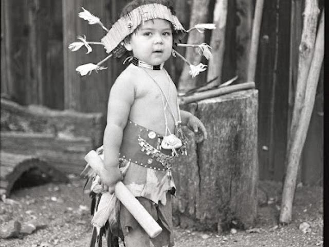 Young dancer (Adam Enos) from Maidu dance group, by Dugan Aguilar.  Courtesy of Oakland Museum of California.