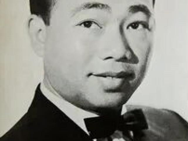 Photo of Sinn Sisamouth Cambodian singer-songwriter.