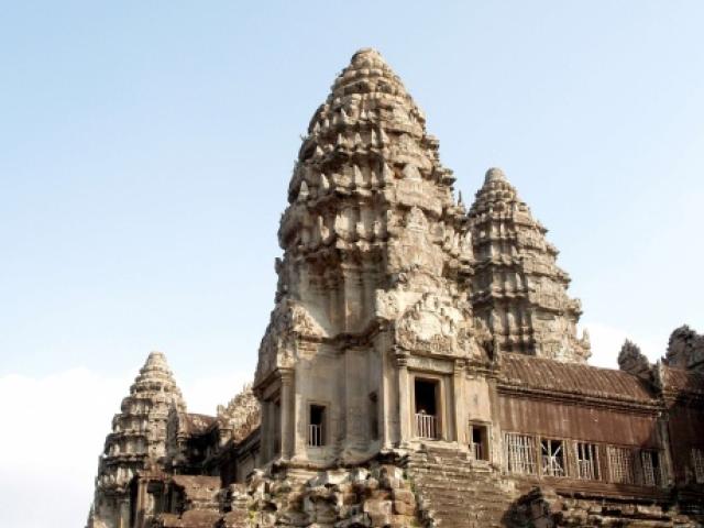 Buddhist shrine near Angkor Wat in Cambodia