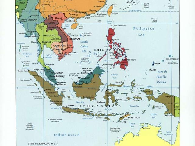A map of Southeast Asia
