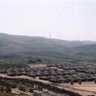Aerial view of the tents and latrines set up for the Cambodian evacuees at Camp Pendleton in 1975. (David Kreng Collection)