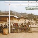 The gated entrance to Nam Yao Camp in Nan taken by Paul Paquette in 1980.