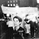 Antiwar protest with students