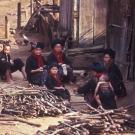 Mien refugees in northern Thailand refugee camps during 1980-1983 taken by Erica Hagen.