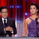 MC Nguyễn Ngoc Ngan has hosted dozens of shows with colleague Nguyễn Cao Ky Duyen on the stages of Paris By Night.