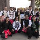 A few of the hundreds of participants at the 10th-annual Hmong New Year Celebration in downtown Chico, California, pose for their portrait taken by Carol M. Highsmith.