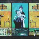 Painting of the act of cutting the baby’s hair to get rid of any negative energy by Boonma Yang found in the article “What is the Hmong Soul.”