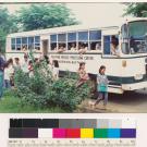 Philippines refugee processing center bus