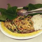 Green papaya salad “quab” is a staple dish in Cambodia, Laos, and Vietnam. Photo credit: Ger Thao, 2022.