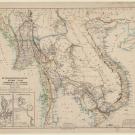 An old map of Sourtheast Asia in 1886